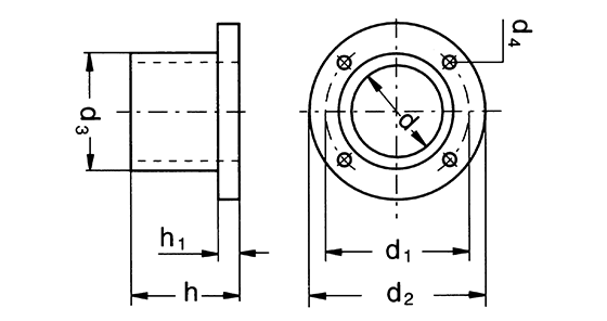 Standardizované hrdlo přístroje, na straně výtlaku i sání